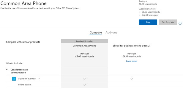 Common Area Phone License