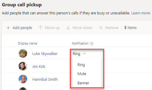 Microsoft Teams Group Call Pickup &amp; Delegates-13