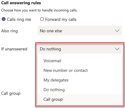 Microsoft Teams Group Call Pickup &amp; Delegates-23