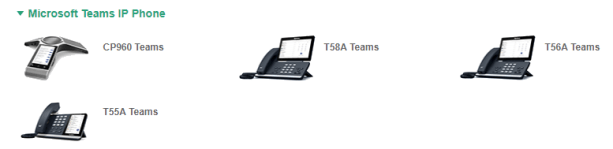 Yealink Teams phones